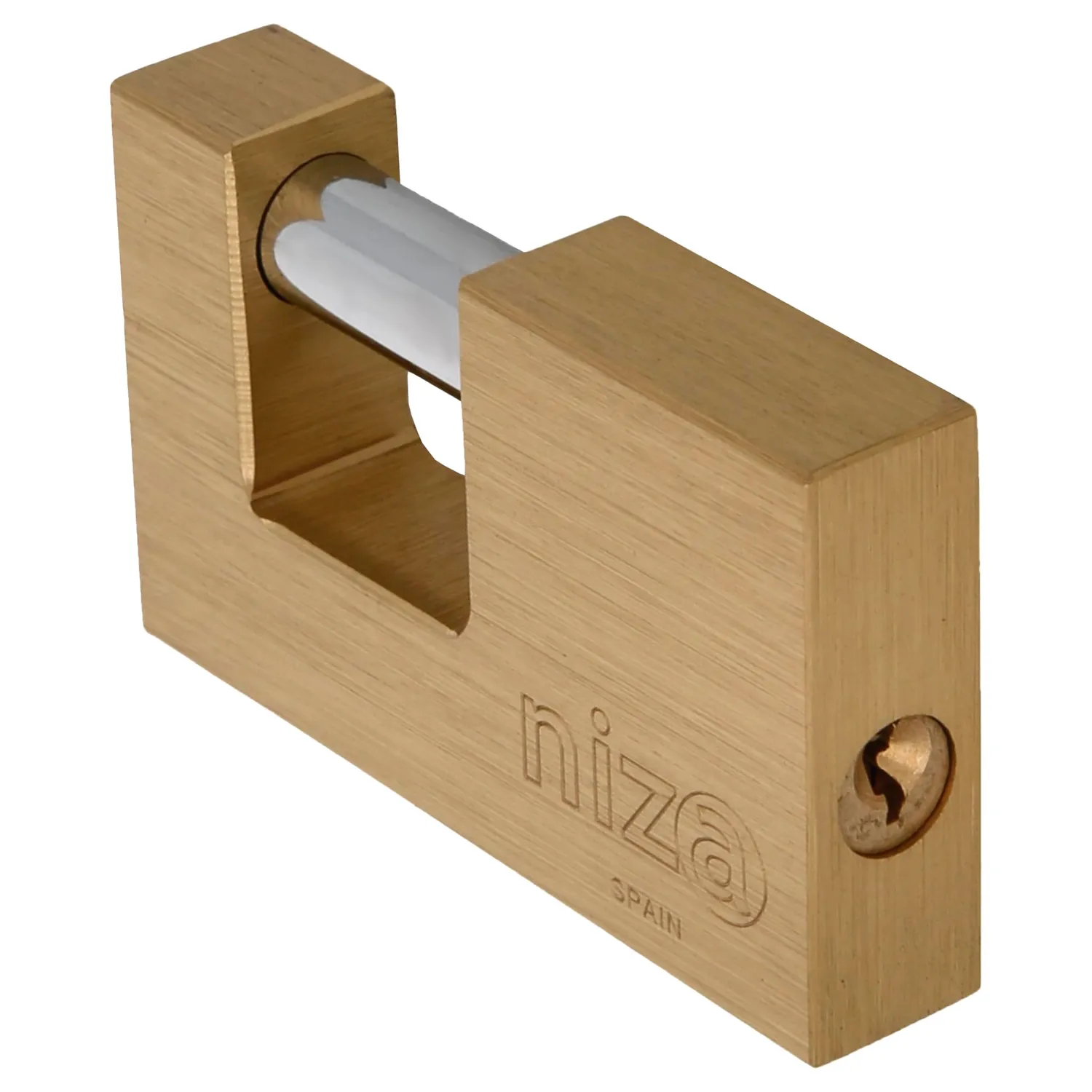 Amig lucchetto rettangolare barra ottone 90 mm antifurto