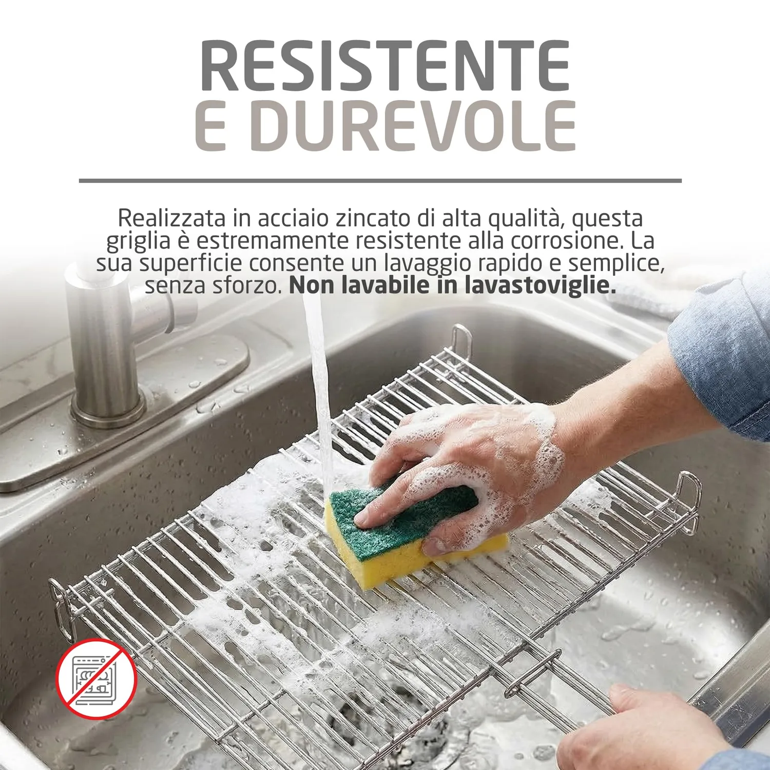 Amig AM26 griglia barbecue 65x40 cm acciaio