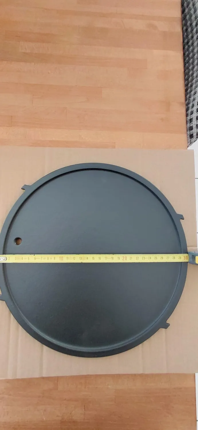Amig AM37 piastra ghisa rotonda 31 cm scanalata barbecue