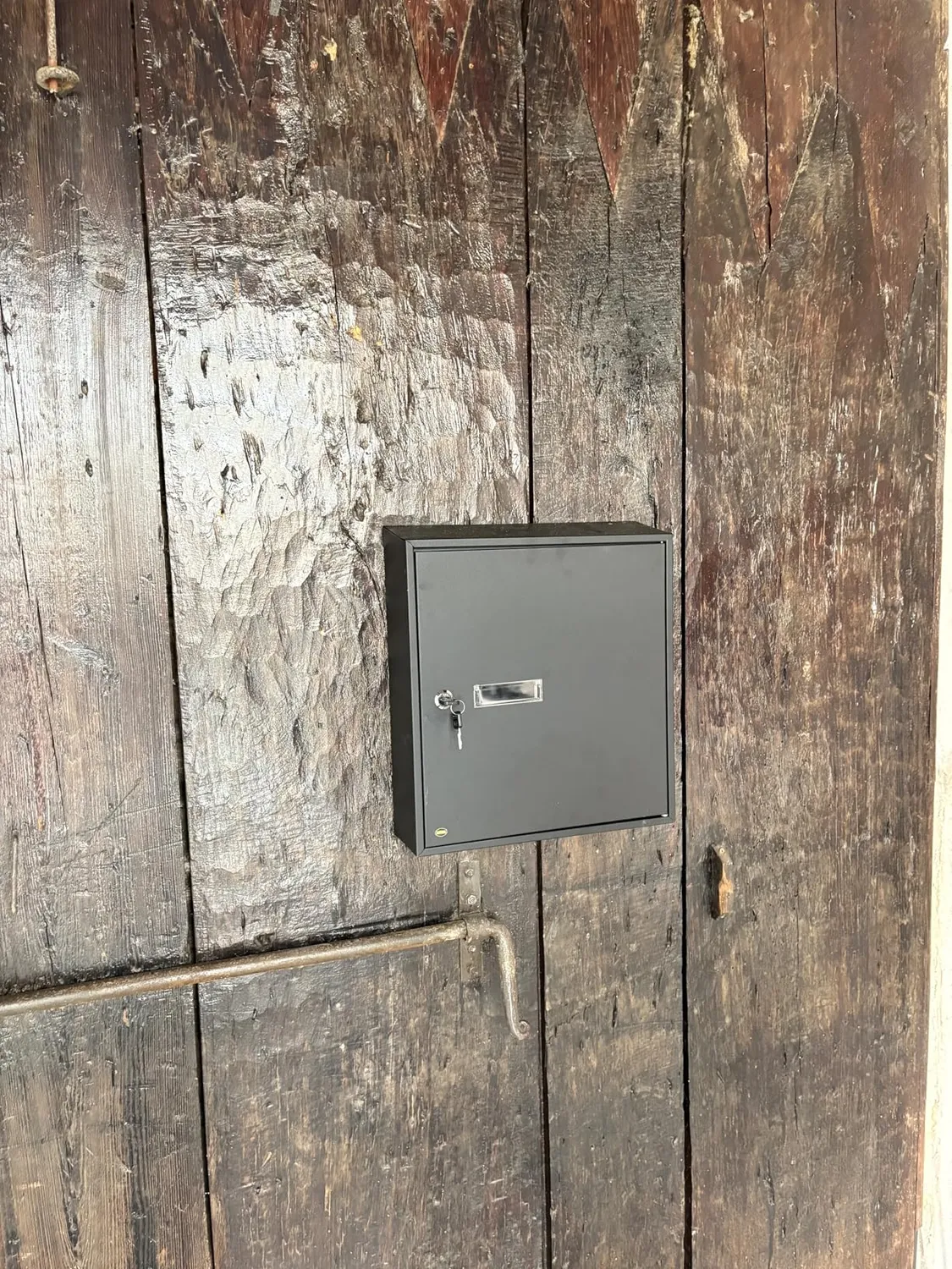 Amig cassetta postale nera acciaio 40x36x10 cm