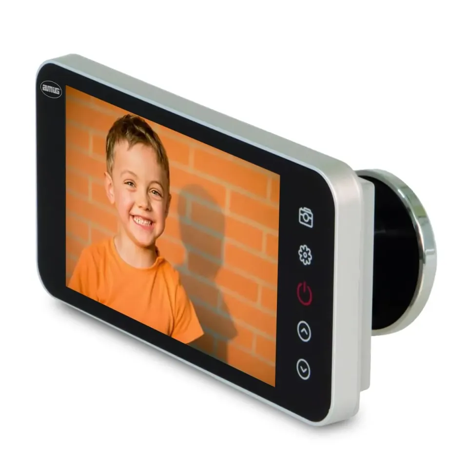 Amig Spioncino digitale porta 4" argento 160° alta risoluzione