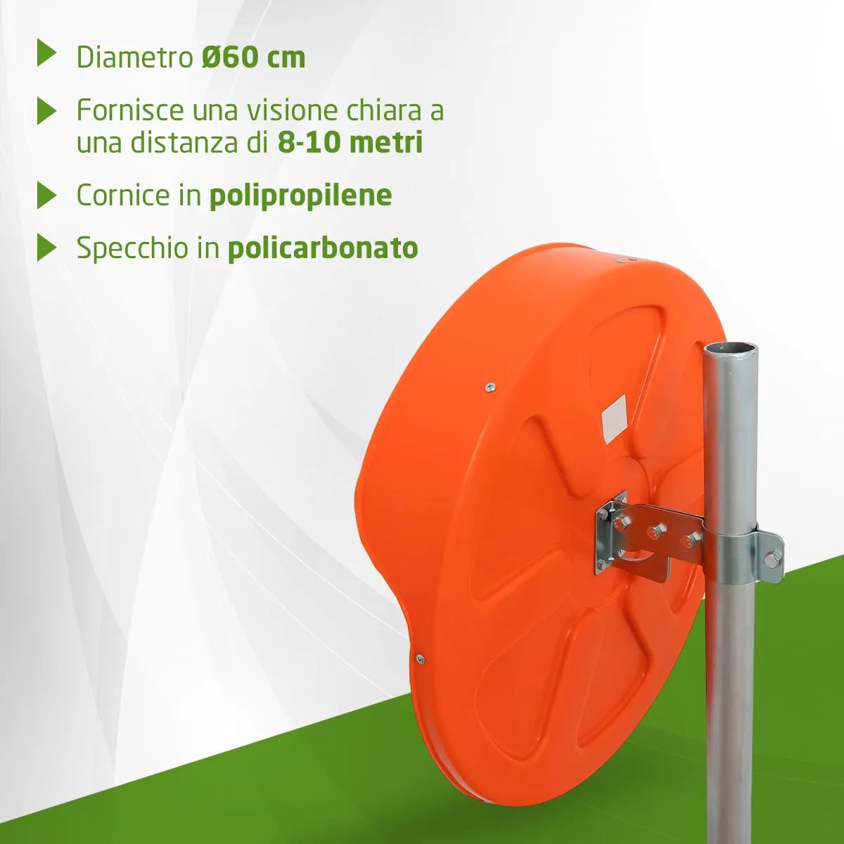 Amig specchio convesso sorveglianza 60 cm arancione