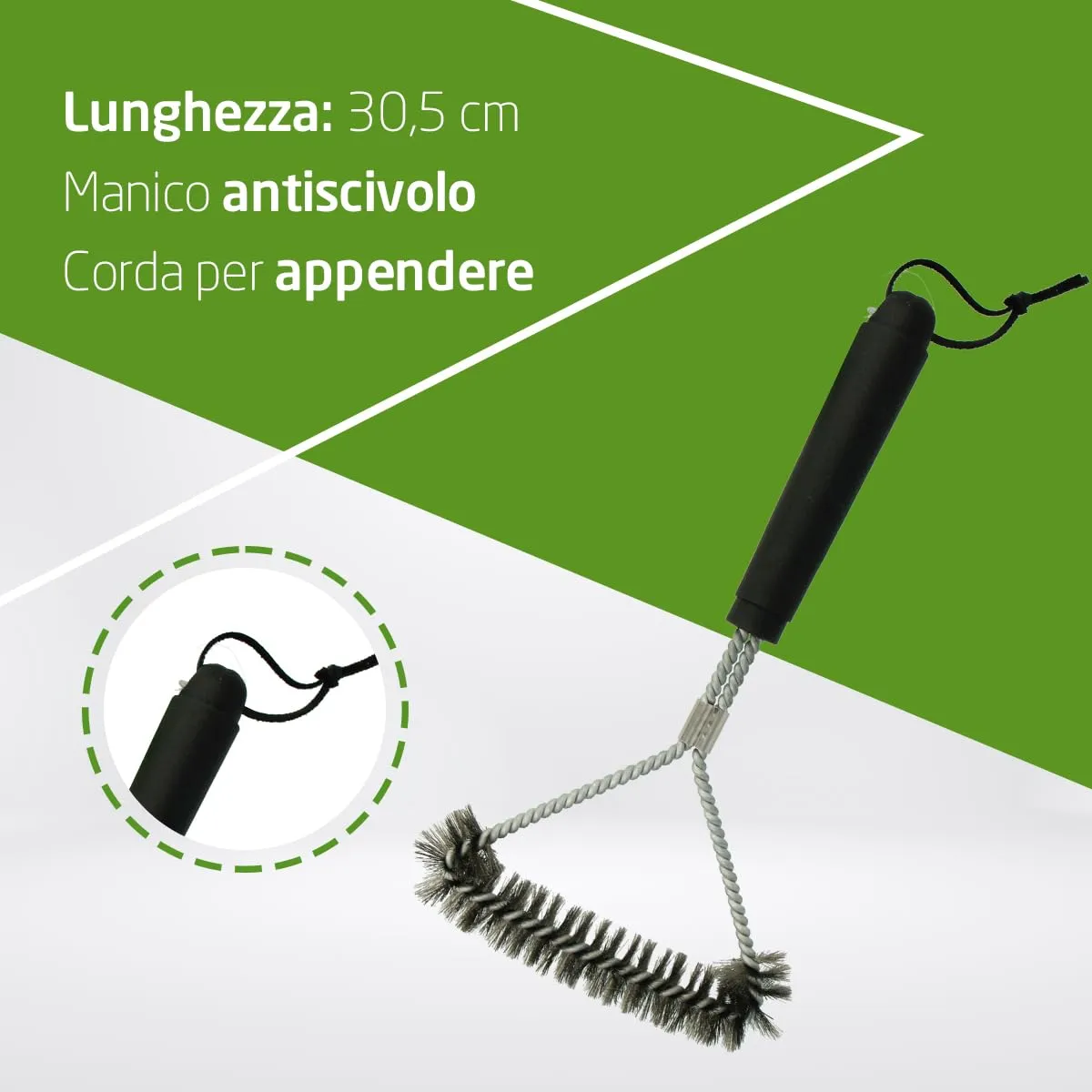 Amig Fireplus spazzola barbecue acciaio 30,5 cm