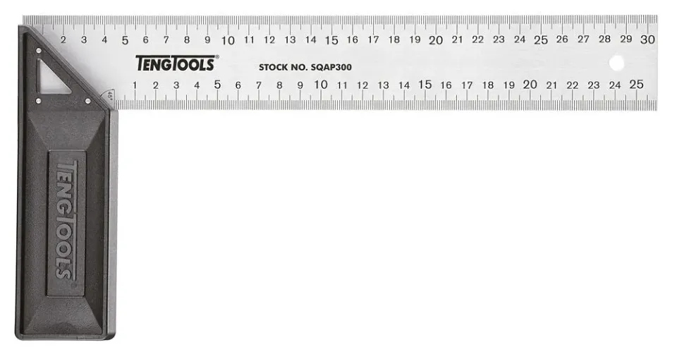 TengTools Squadra Alluminio 300 mm