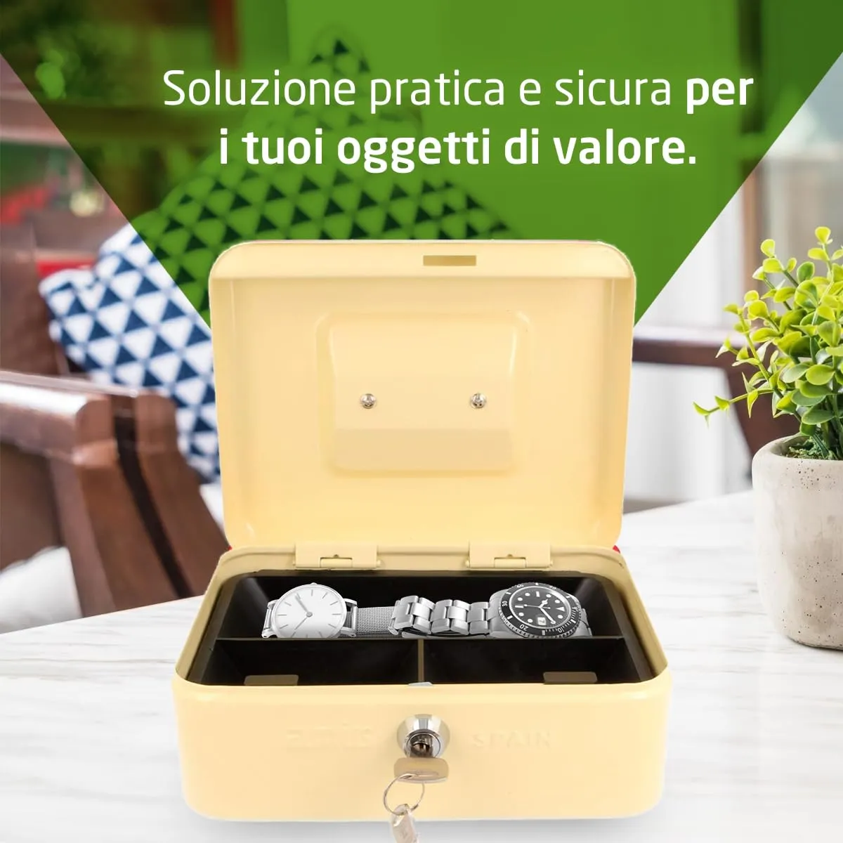 Amig Cassetta Sicurezza Biancaneve 150x110x70 mm 2 Chiavi