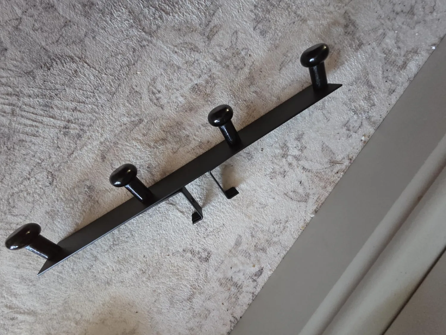 Amig CP45 Appendino Porta Nero Acciaio Legno 350 mm