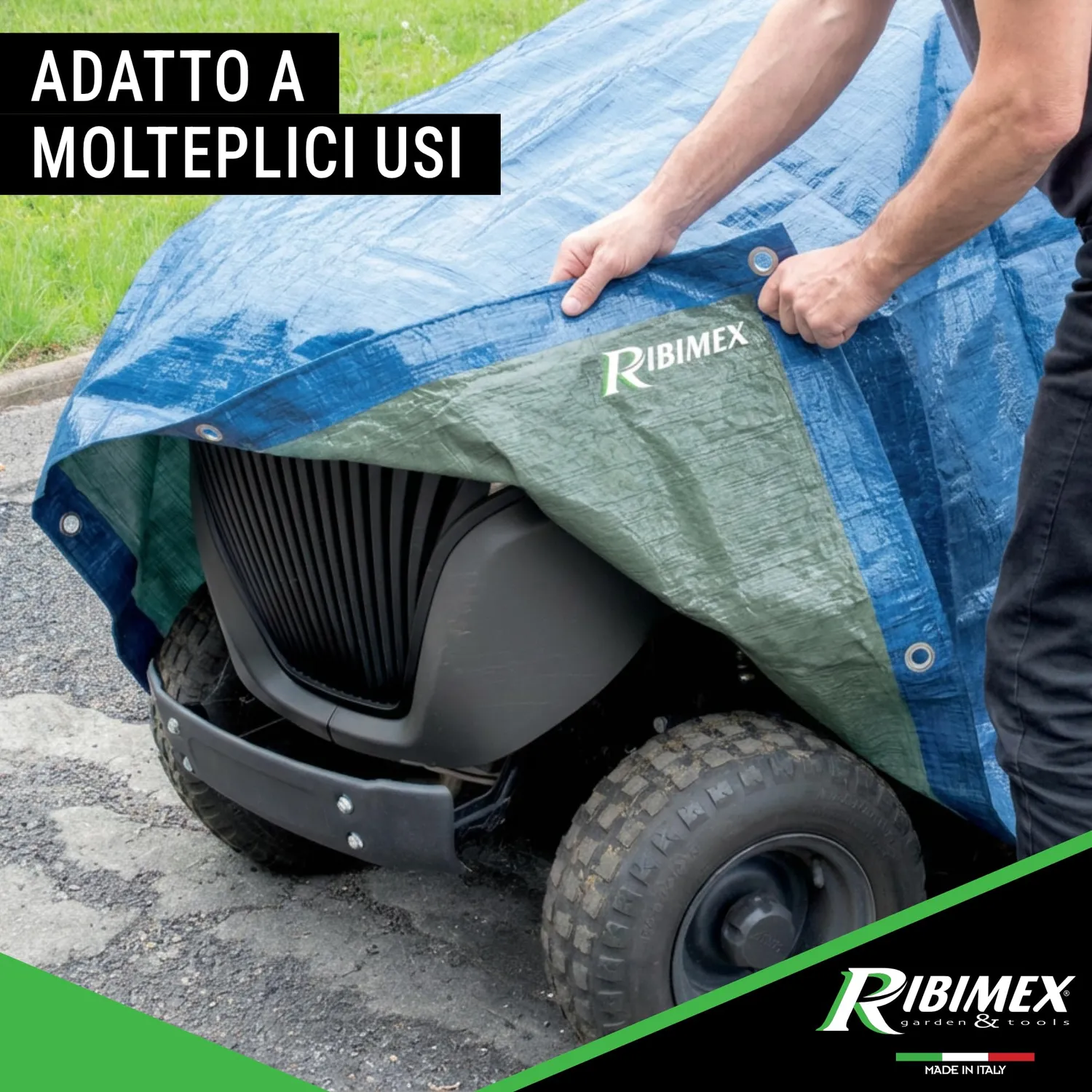 Ribimex telo protezione impermeabile 3x5 m polietilene 65g