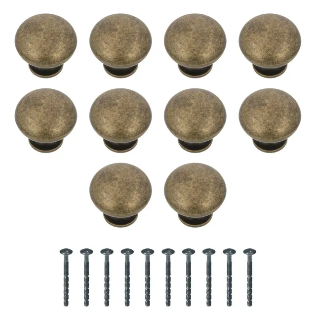 Amig Mod. 807 pomelli mobili D32 mm cuoio 10 pezzi acciaio