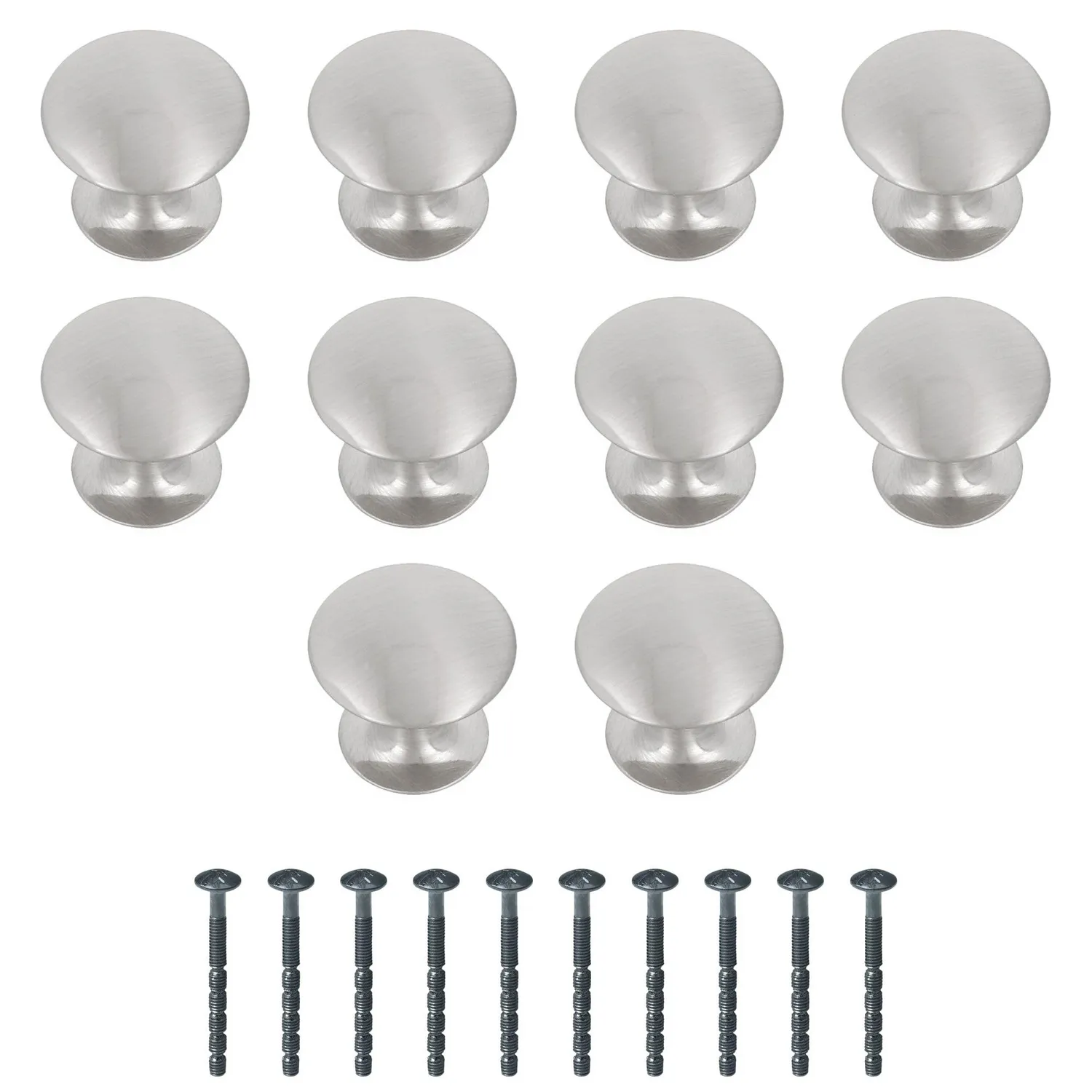 Amig 800 Pomelli Mobili Nero Opaco Ø25 mm 2 Pezzi Zamak
