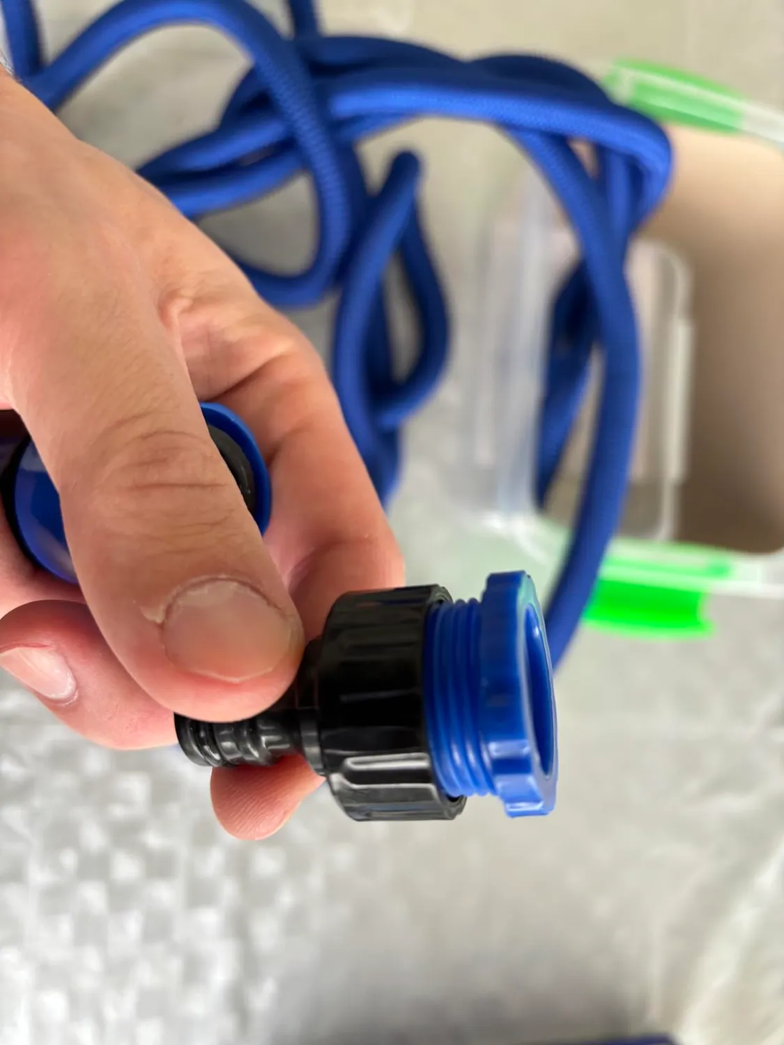 Amig Tubo Irrigazione Espandibile 15 m Blu 9 Getti