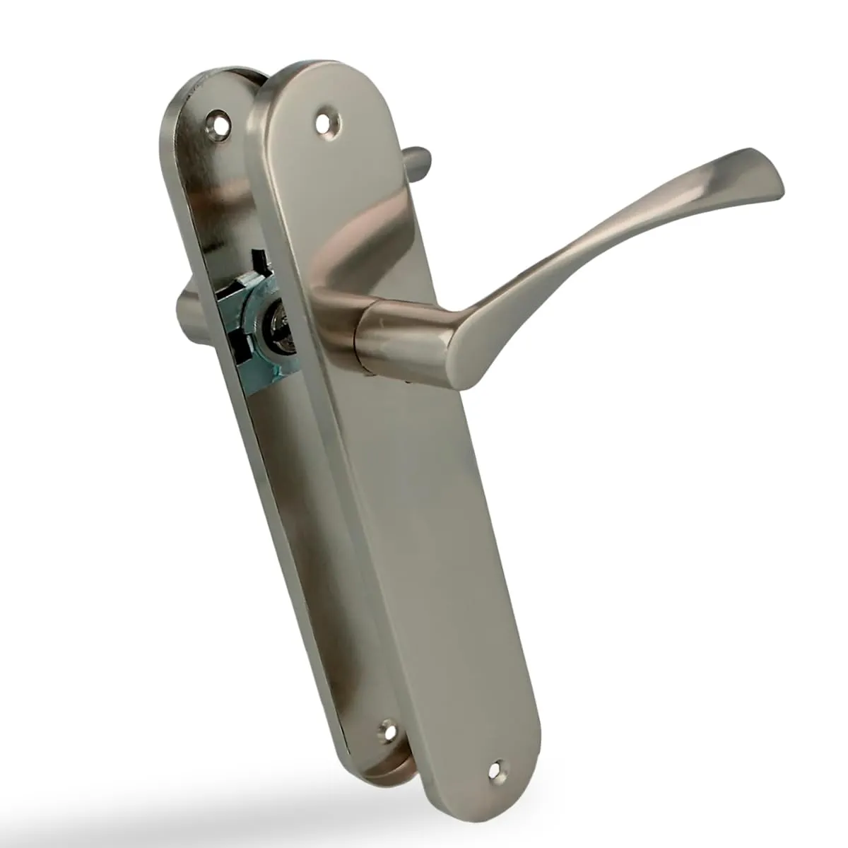 Amig maniglia placca alluminio 240x45 mm nichel 85 mm