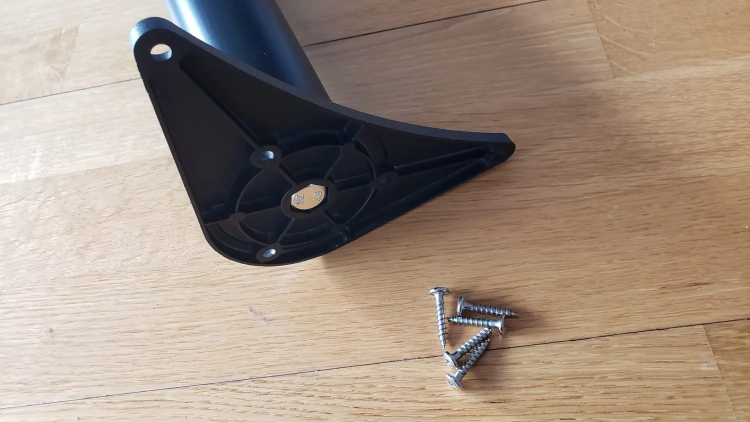 Amig Gamba Tavolo Regolabile Acciaio Nero 870 mm 15 kg