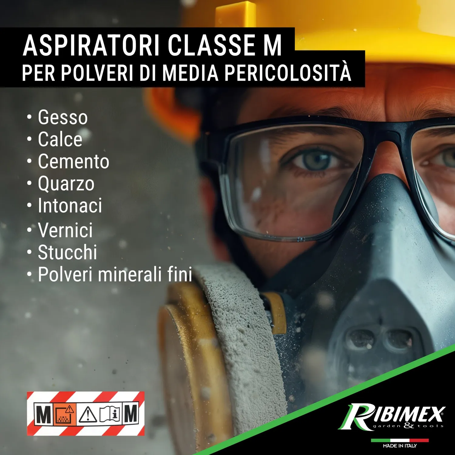 Ribimex Aspirix Pro PRASP20M aspiratore solidi liquidi 20L classe M