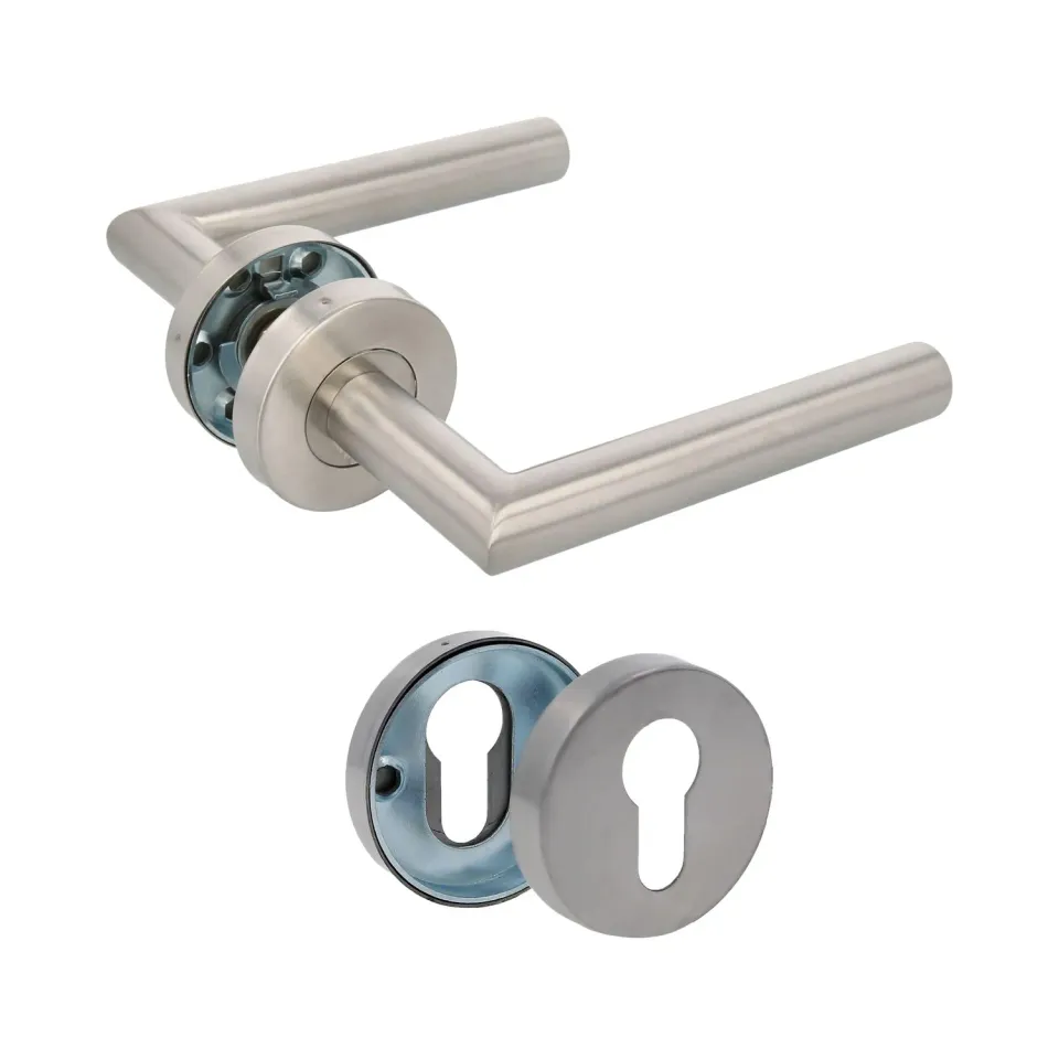 Amig 7RBX Maniglie con Rosetta 135 mm Argento Opaco