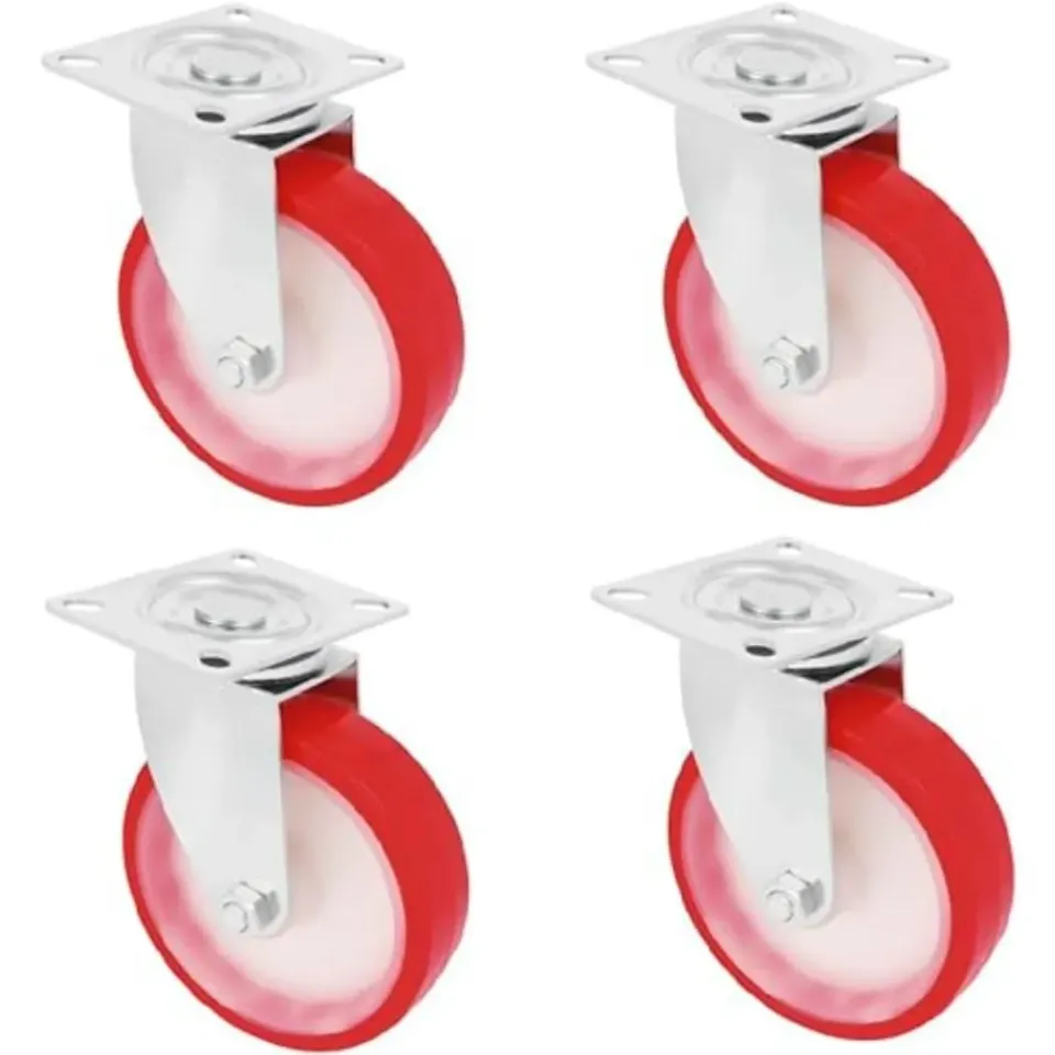 Amig Set 4 Ruote Girevoli 80mm piastra 100kg