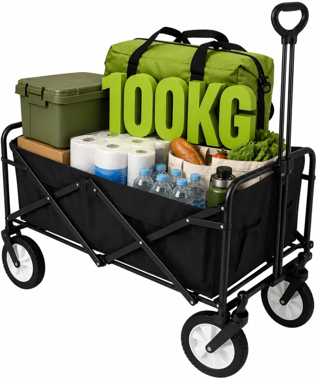 Amig Outland carrello pieghevole nero 100 kg 20 cm