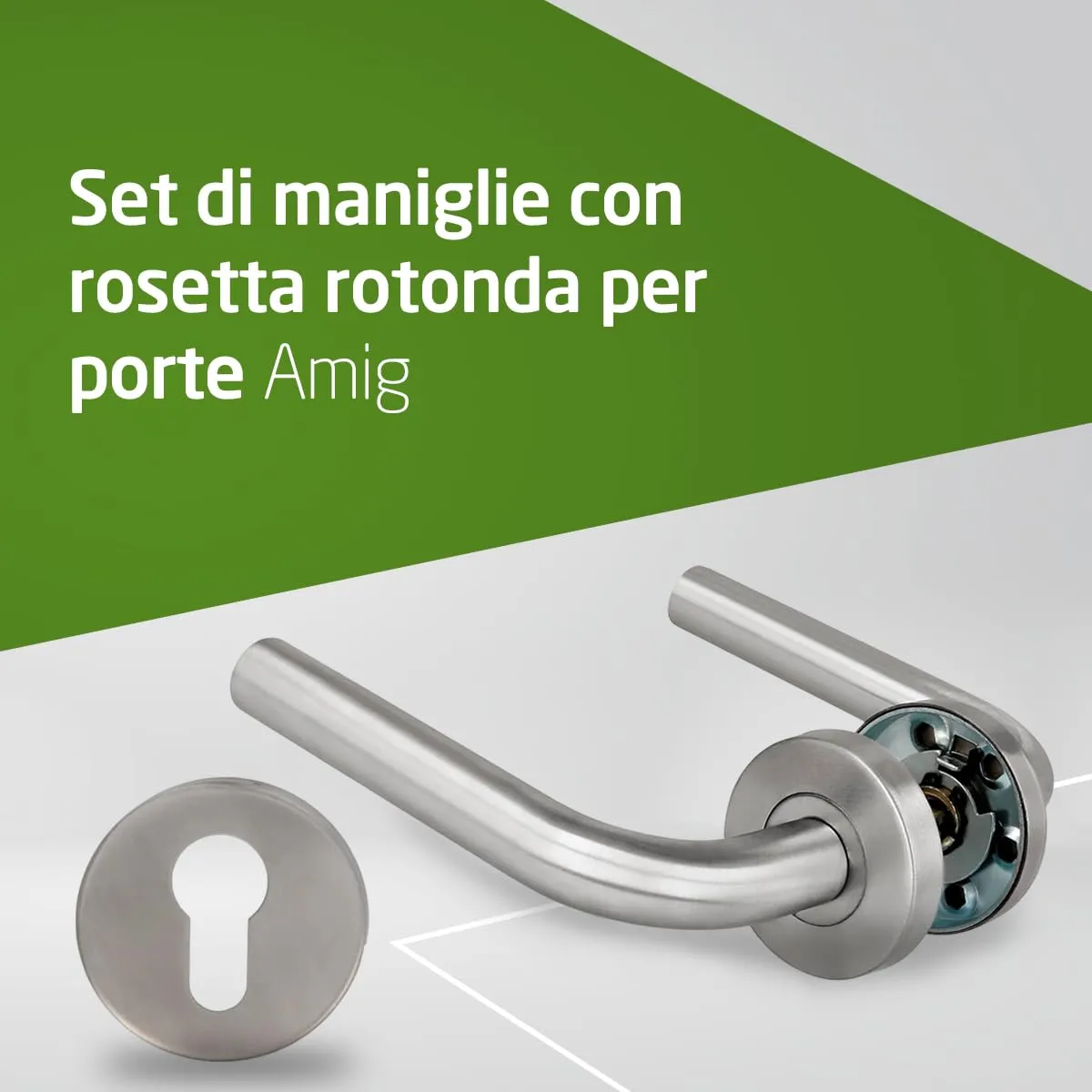 Amig 4RBX Maniglie Porte Europrofilo Inox 135 mm