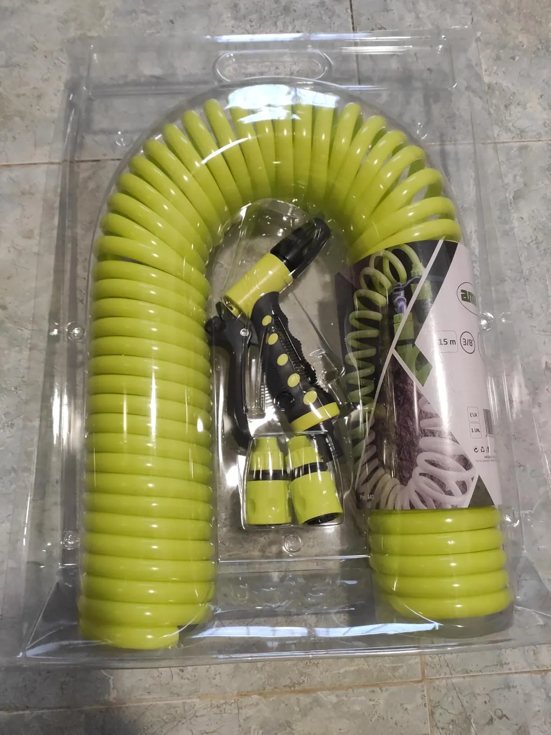 Amig tubo spirale 15 m con pistola verde kit