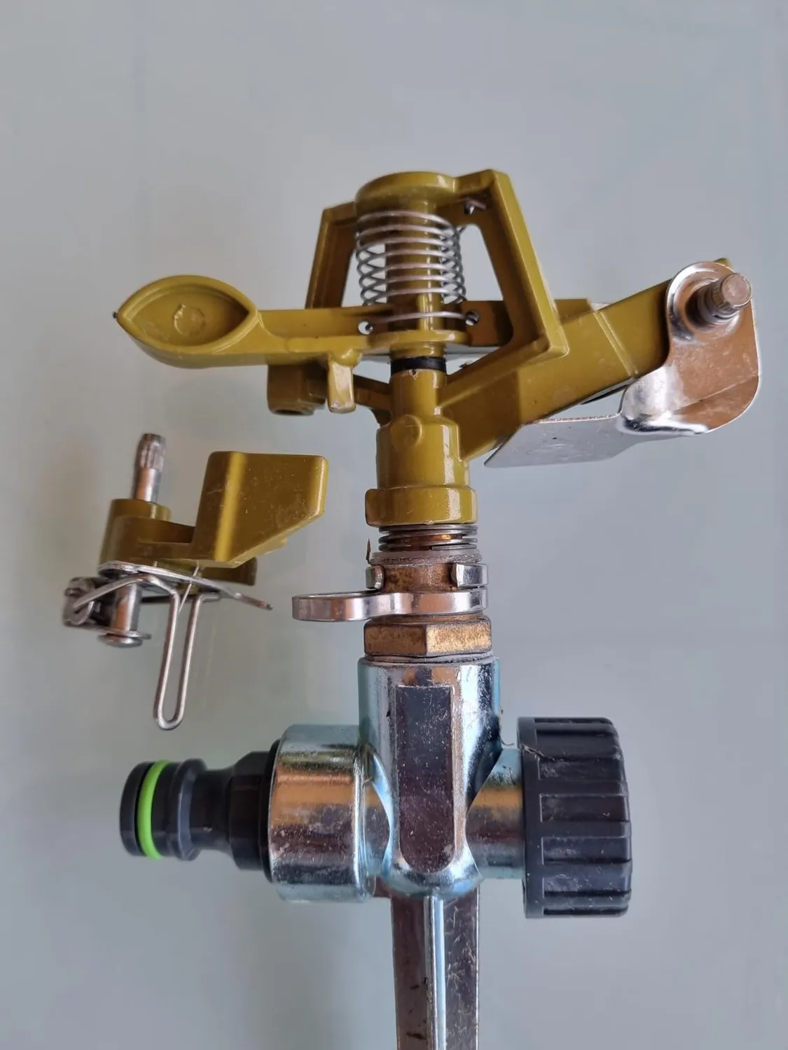 Ribimex Irrigatore a Battente su Picchetto in Metallo 360°