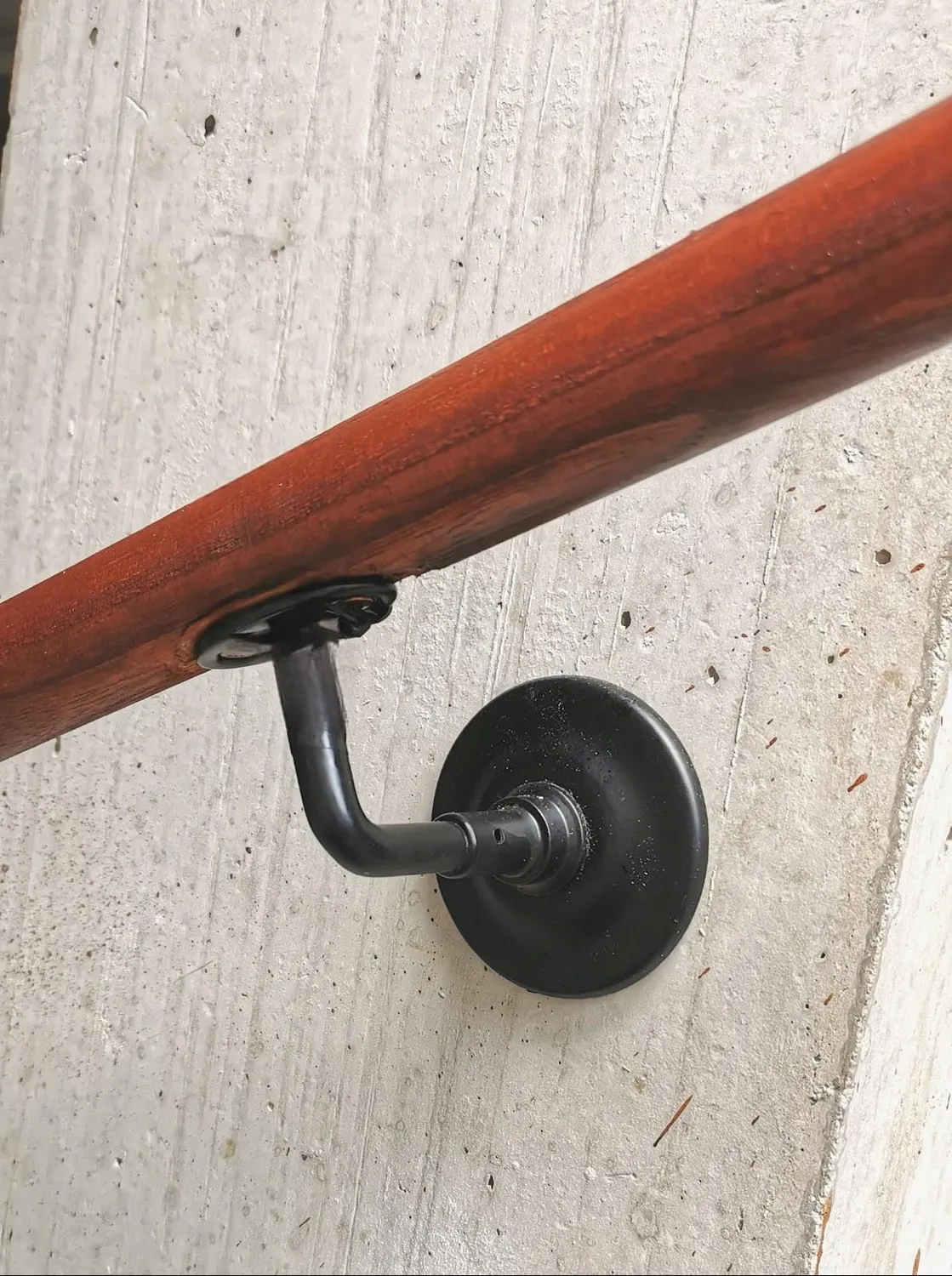 Amig Supporto Corrimano Nero Acciaio 70x75x45 mm
