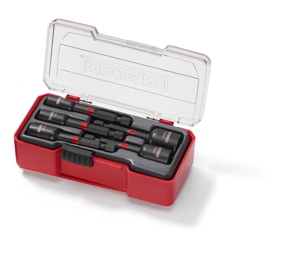 TengTools Impact Set 5 Inserti Esagonali a Impulsi con Clip