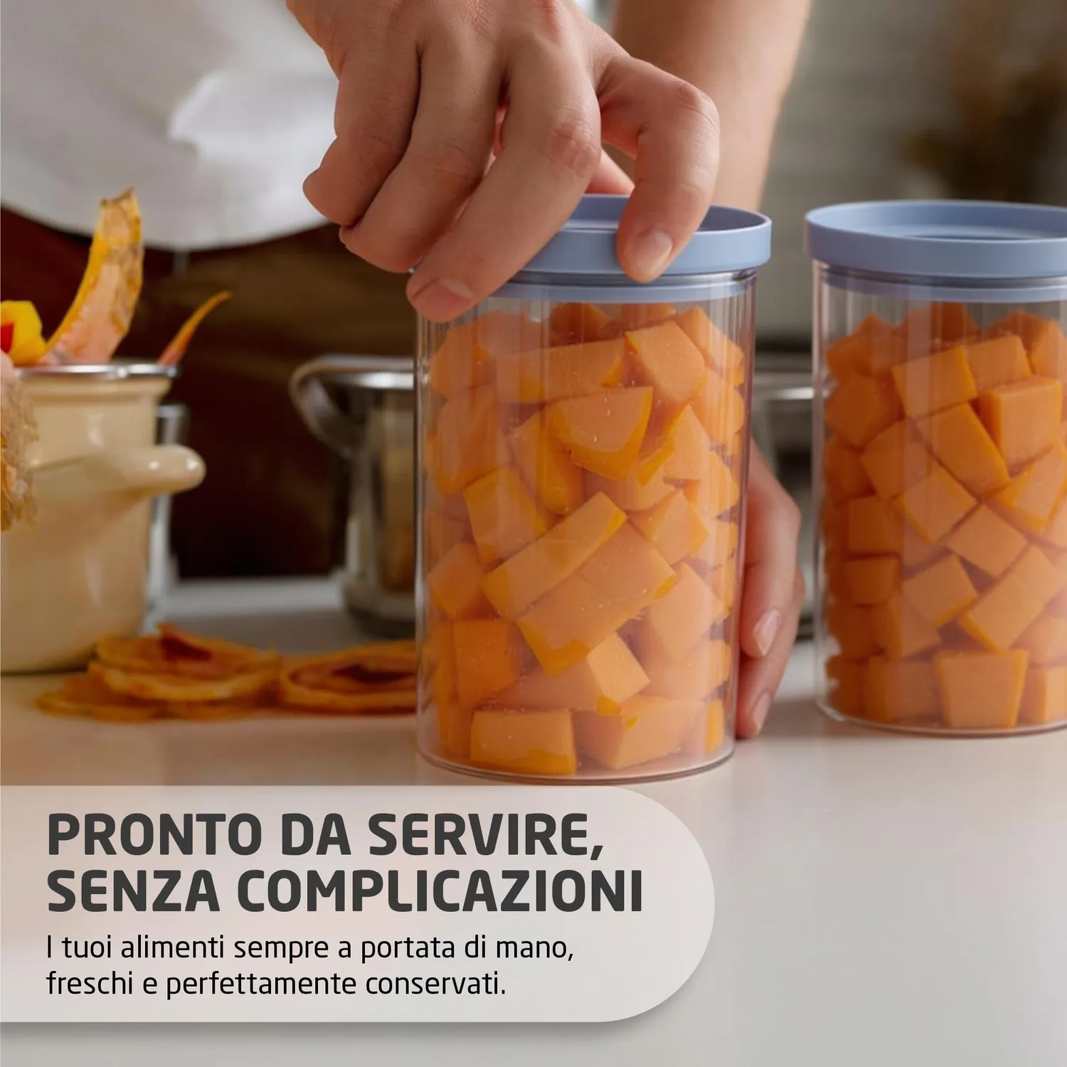 Amig Oru Barattoli Vetro Ermetici 5 pz Pasta Riso
