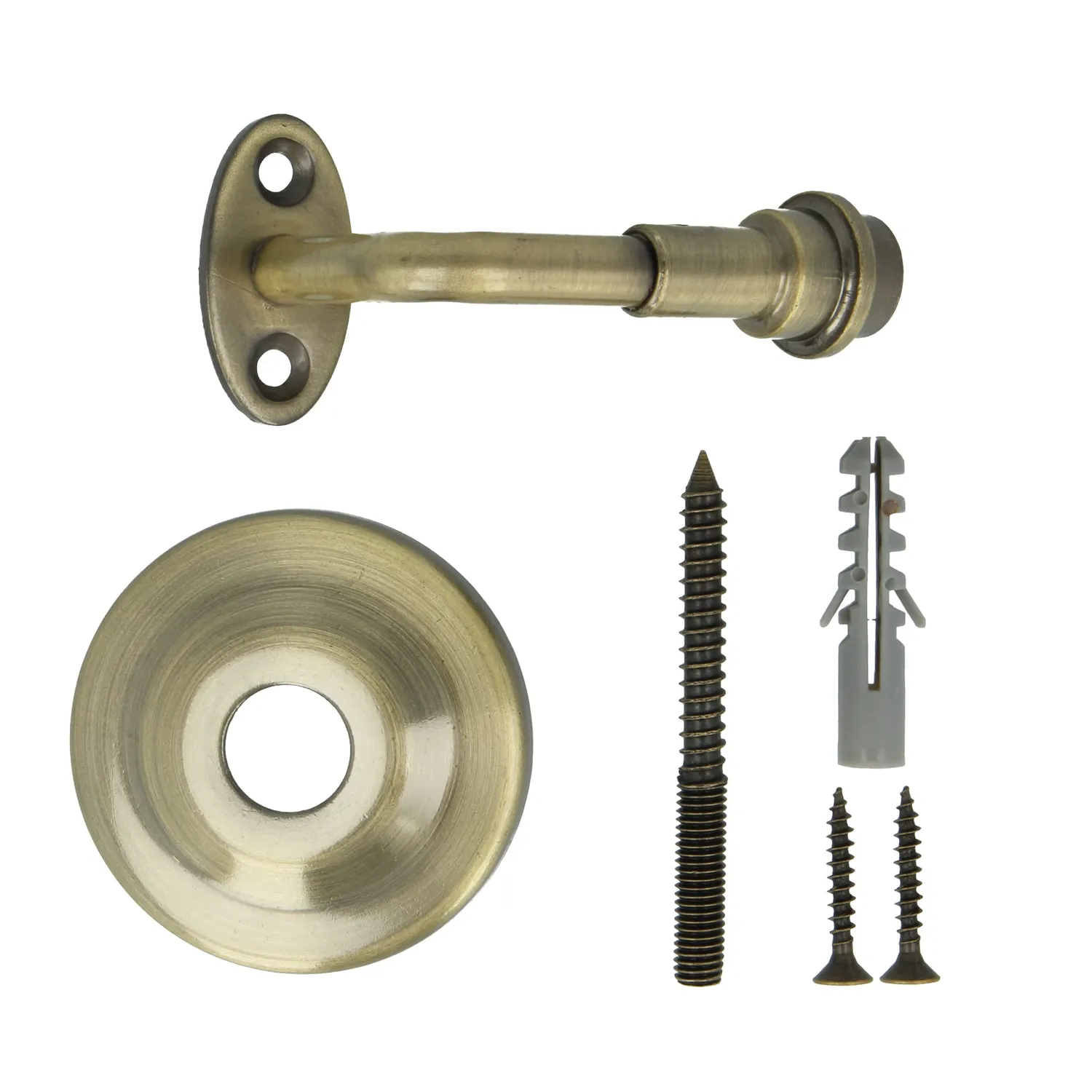 Amig supporto corrimano acciaio cuoio 70 mm antiruggine