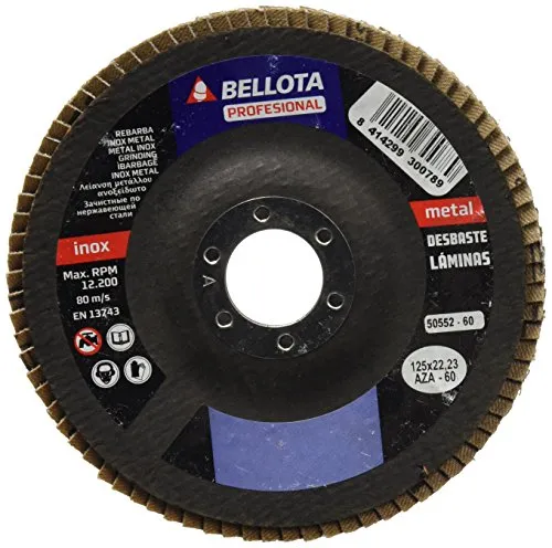 Bellota Disco a Lamelle 125 mm Inox Metallo