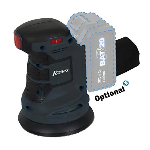 Ribimex R-BAT20 PRBAT20/PORSB Levigatrice Orbitale senza batteria 125mm