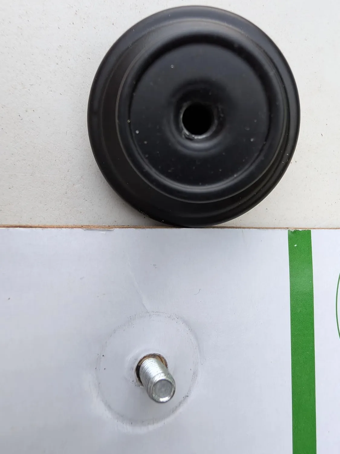 Amig 810 pomello mobili bianco Ø33 mm 2 pezzi zamak