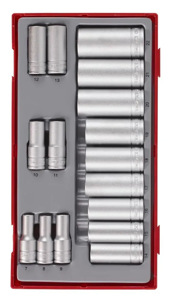 TengTools TT1 set bussole 3/8" 16 pezzi 12 punte