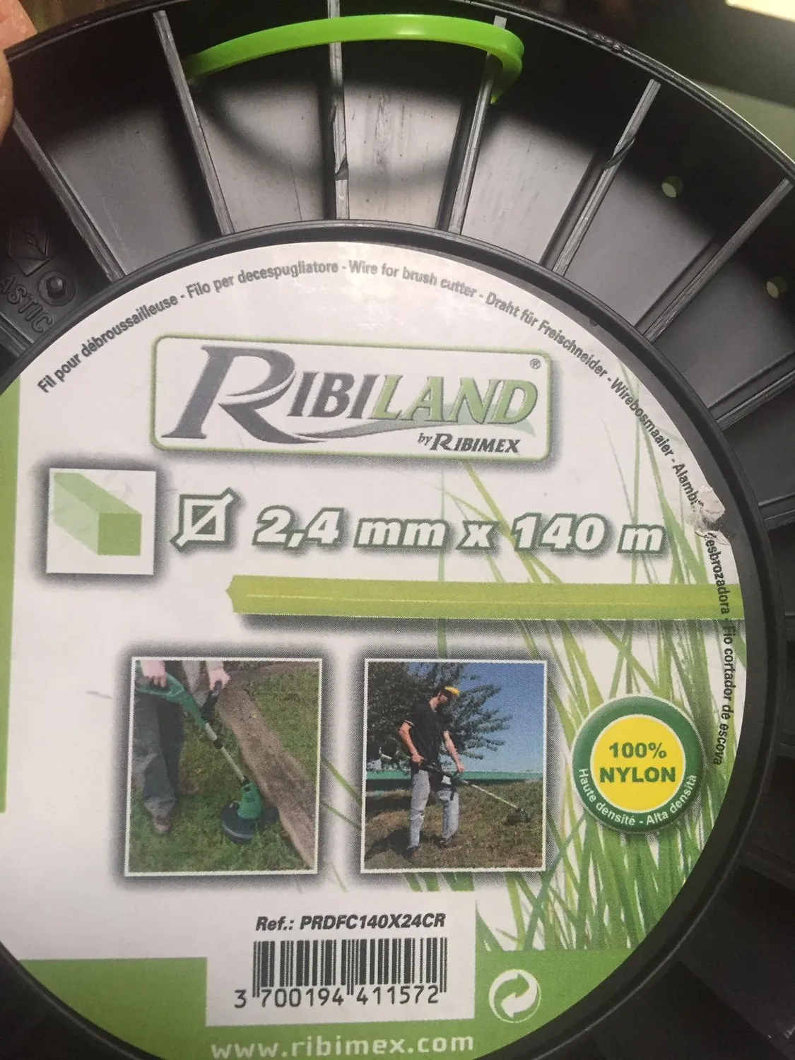 Ribiland-Ribimex PRDFC060X40CR Filo Decespugliatore 4 mm 60 m Quadrato