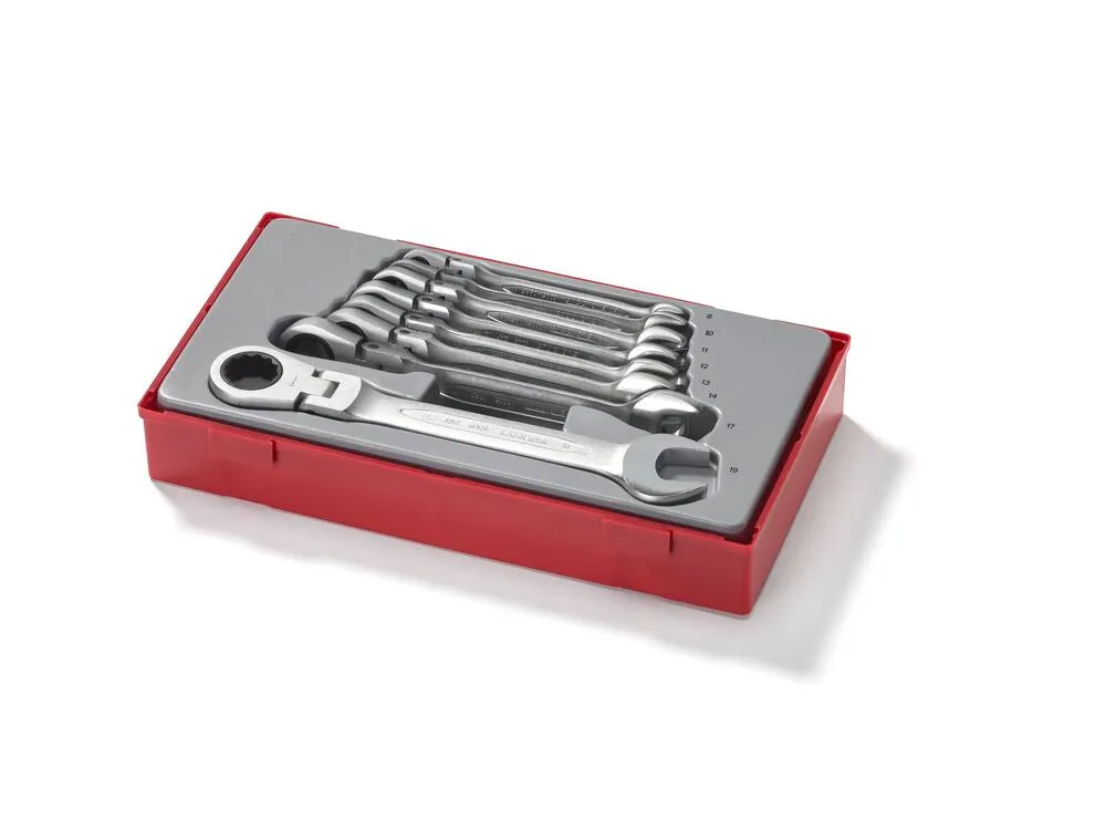 TengTools TT1 RF Set Chiavi 8 Pezzi Testa Snodata