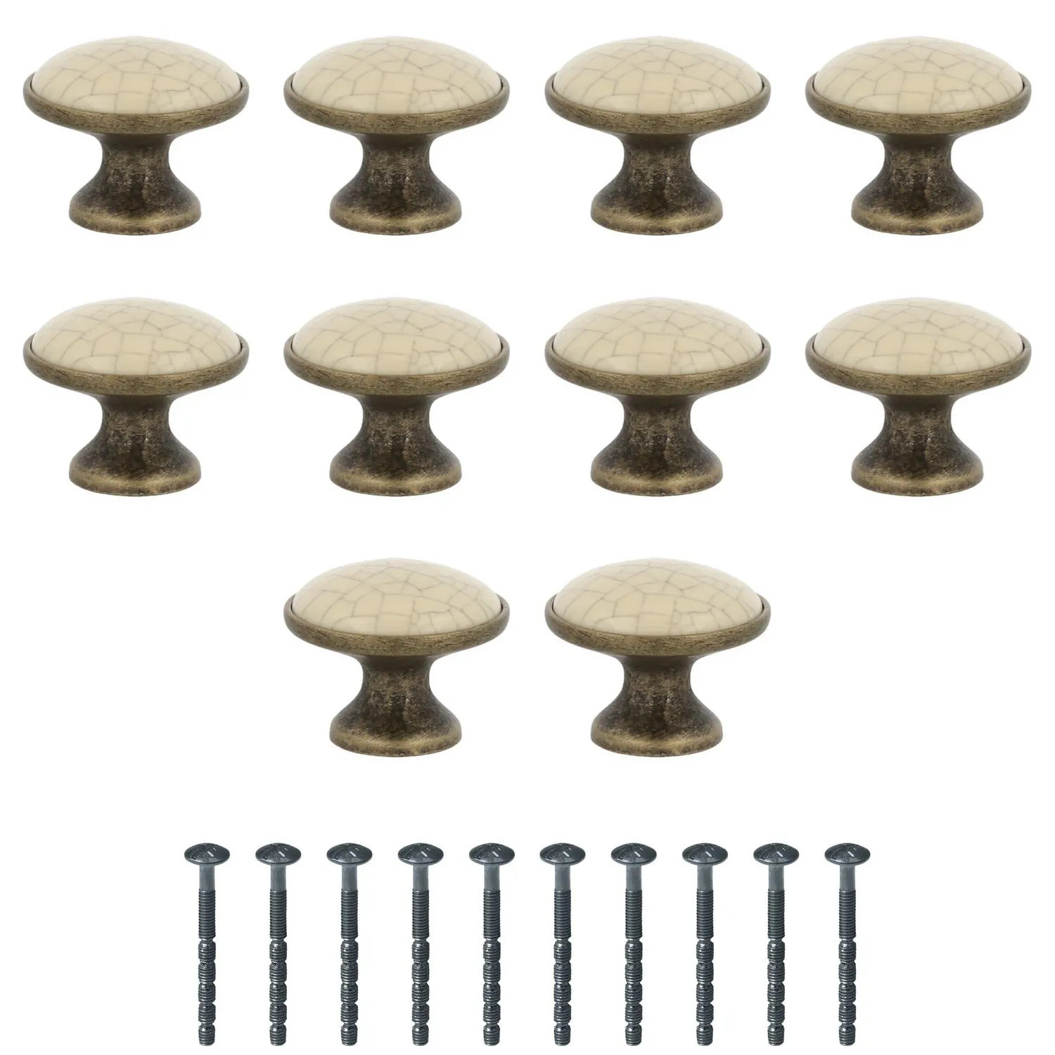 Amig 822 pomello mobili cuoio Ø29 mm ceramica 2 pezzi