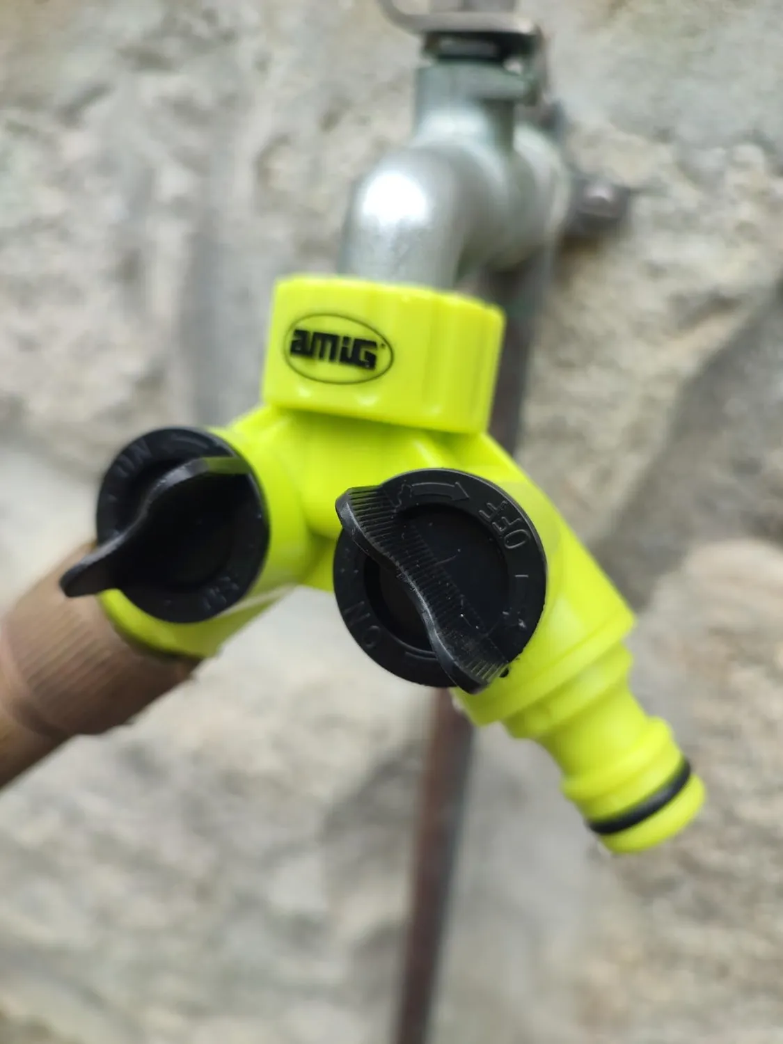 Amig R05 sdoppiatore rubinetto 2 vie verde pistacchio