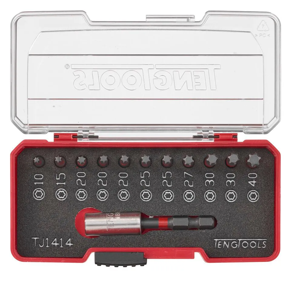 TengTools TX Set Inserti Torx Impatto 12 Pezzi con Clip