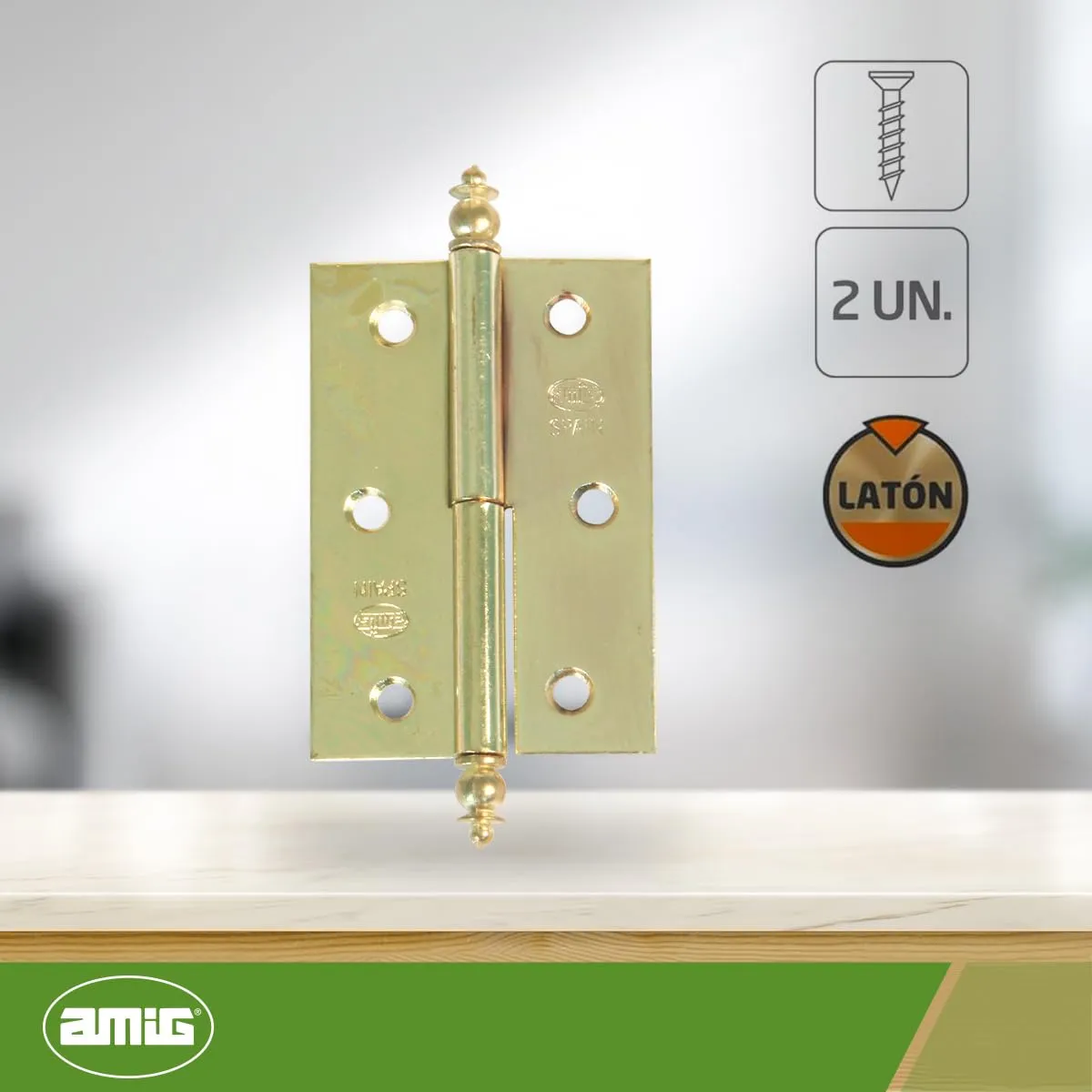 Amig 541 Coppia Cerniere Acciaio 60x41 Destra Smontabili