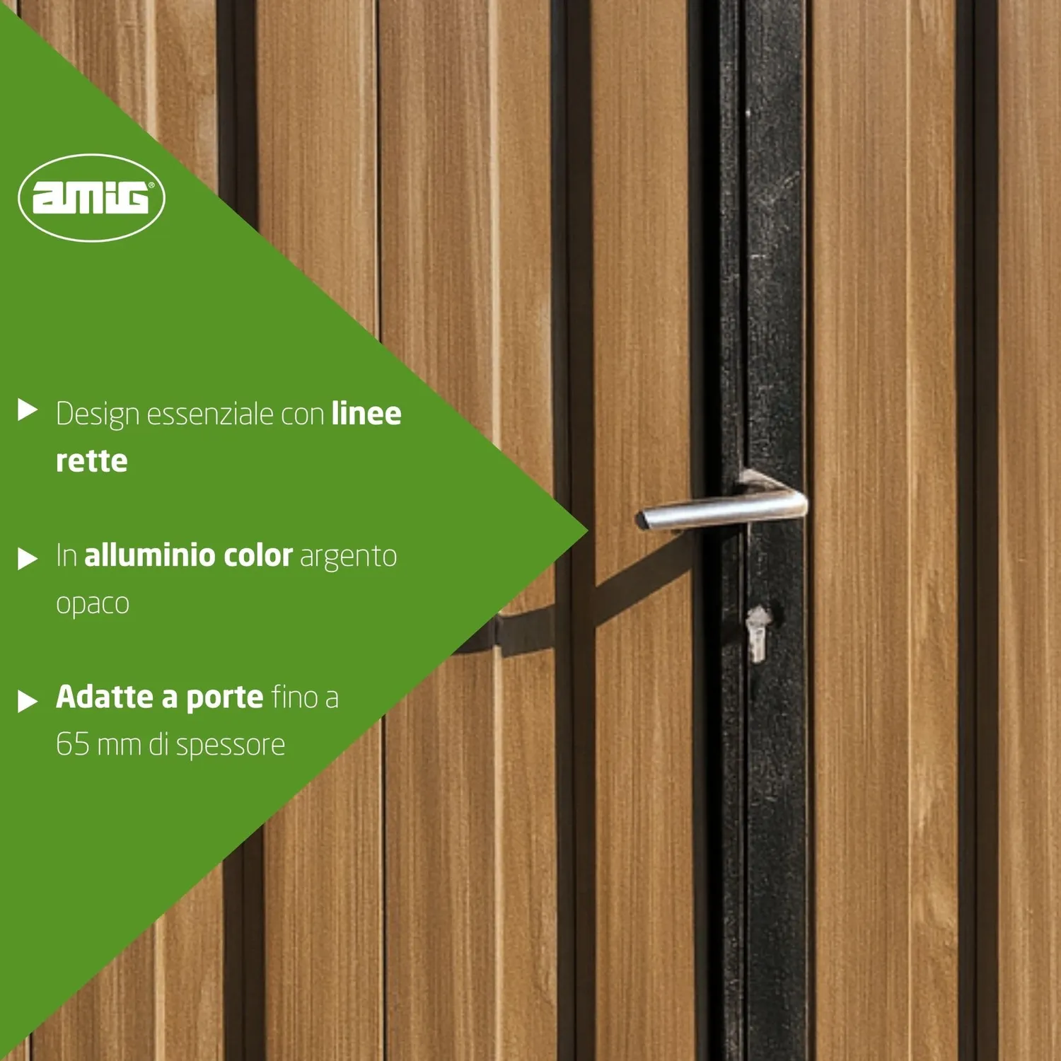 Amig 2113 maniglia porte interne alluminio 130x61 mm
