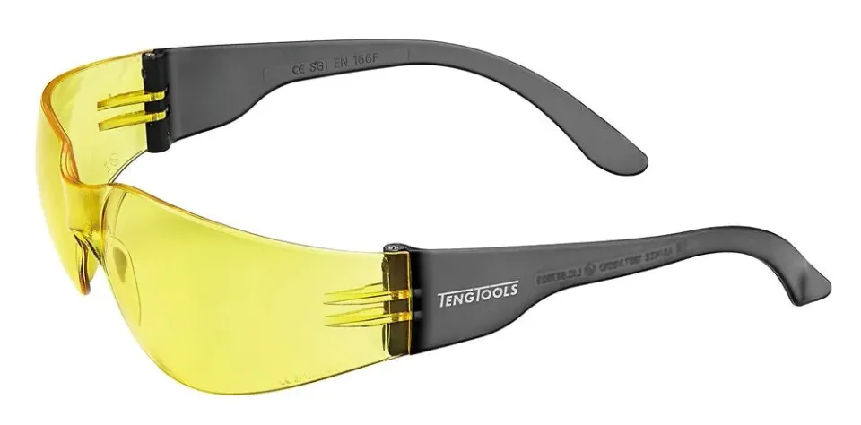 TengTools Occhiali Protettivi Lente Gialla Antigraffio