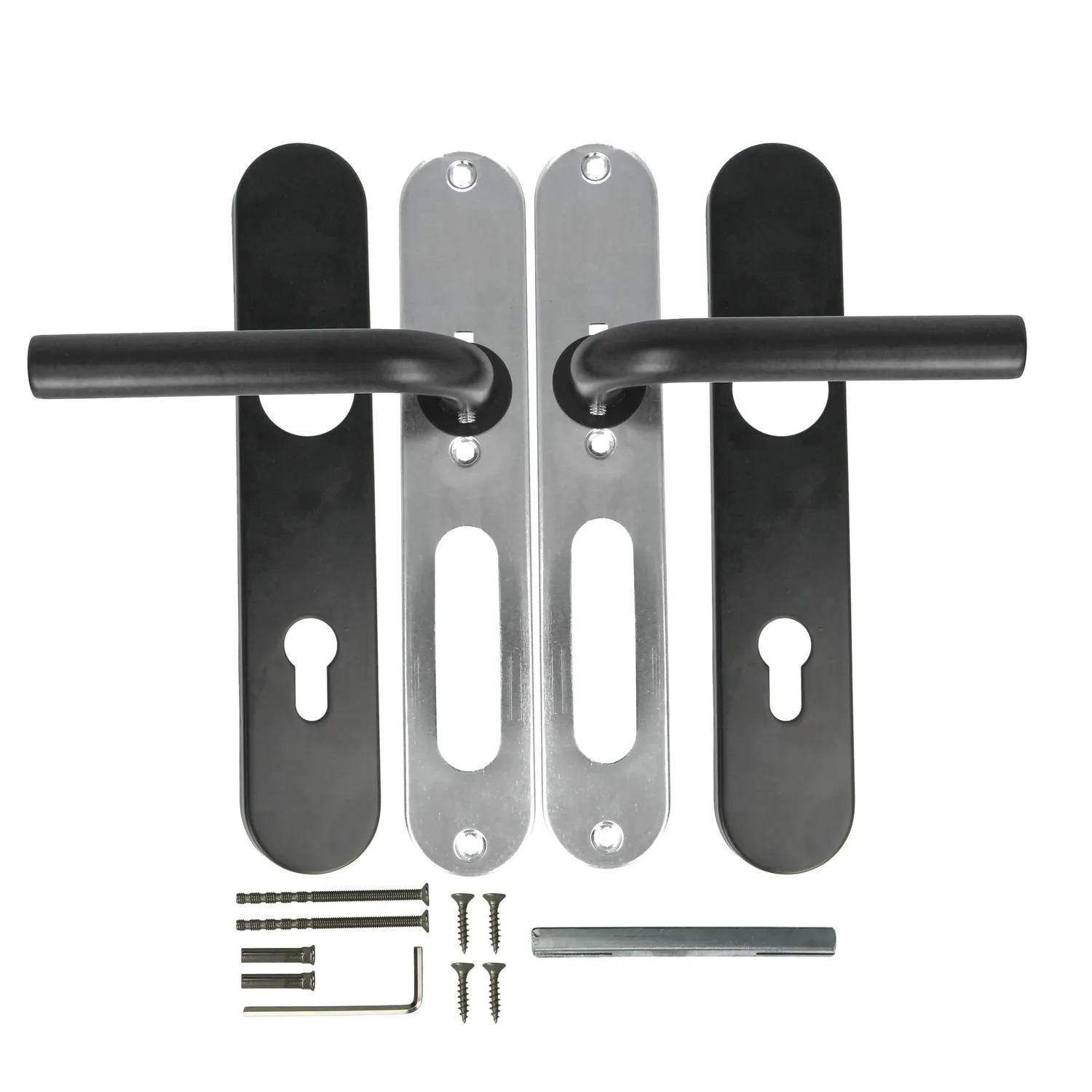 Amig Set Maniglie Placca 245x45 mm con Bocchetta