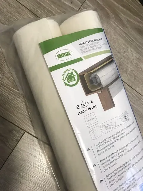 Amig Mod.1 isolante cassonetto tapparelle 2 rotoli bianchi