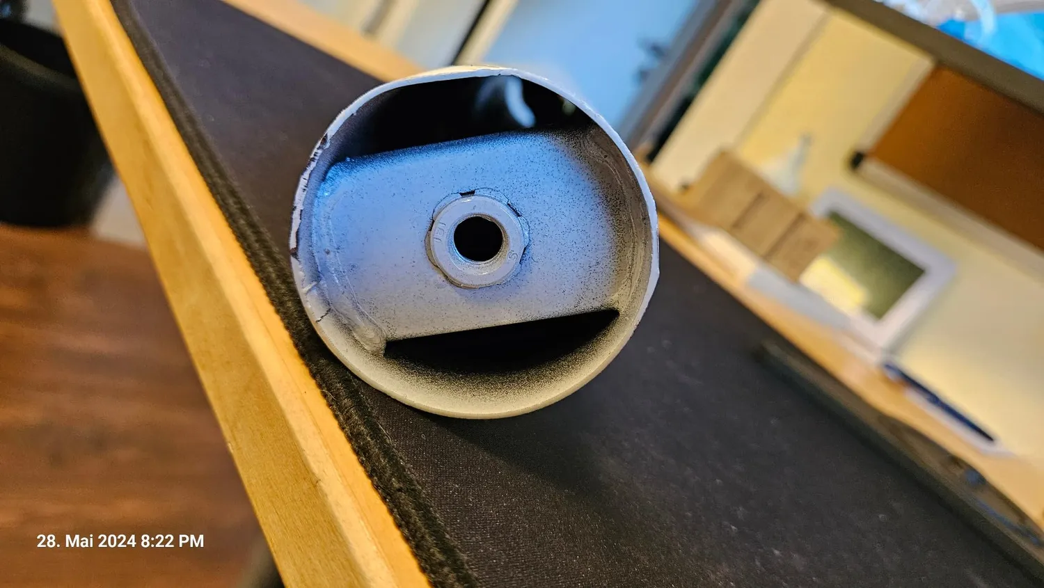 Amig Mod.7 gamba tavolo nera 870 mm ruote+freno