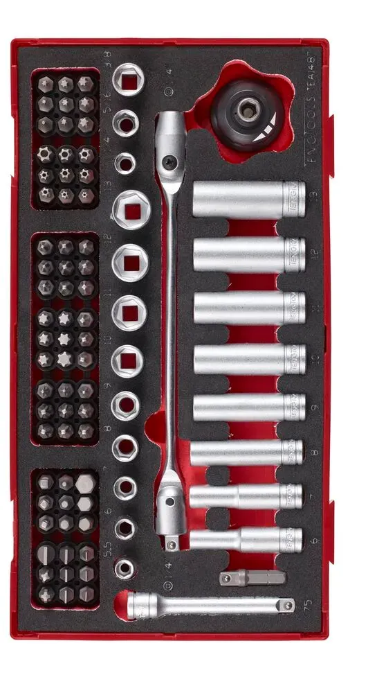 TengTools FOAM1 Set Bussole e Inserti 1/4" 87 Pezzi