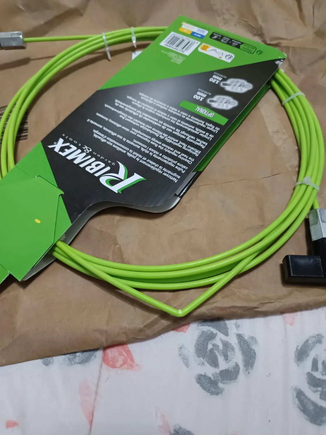Ribimex PRFU8050 kit pulizia canna fumaria 5 m scovolo 80 mm nylon