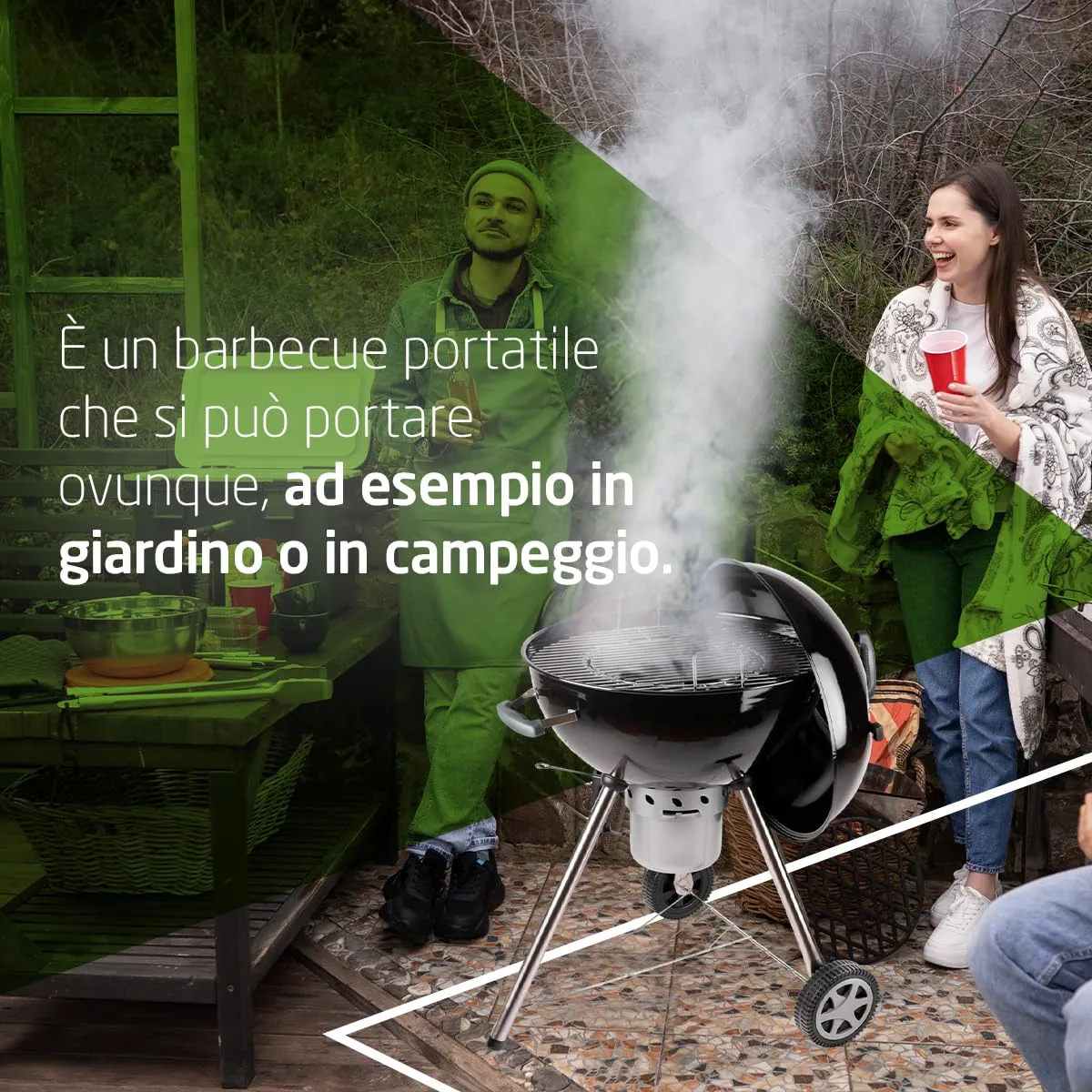 Amig Fireplus Barbecue Carbonella Rotondo Coperchio 53,5 cm