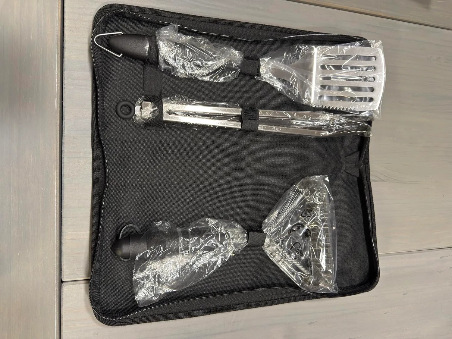 Amig AM02 Kit 3 Accessori Barbecue Inox Custodia