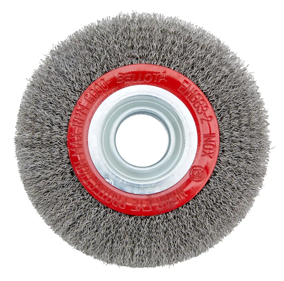Bellota Spazzola circolare inox filo ondulato banco
