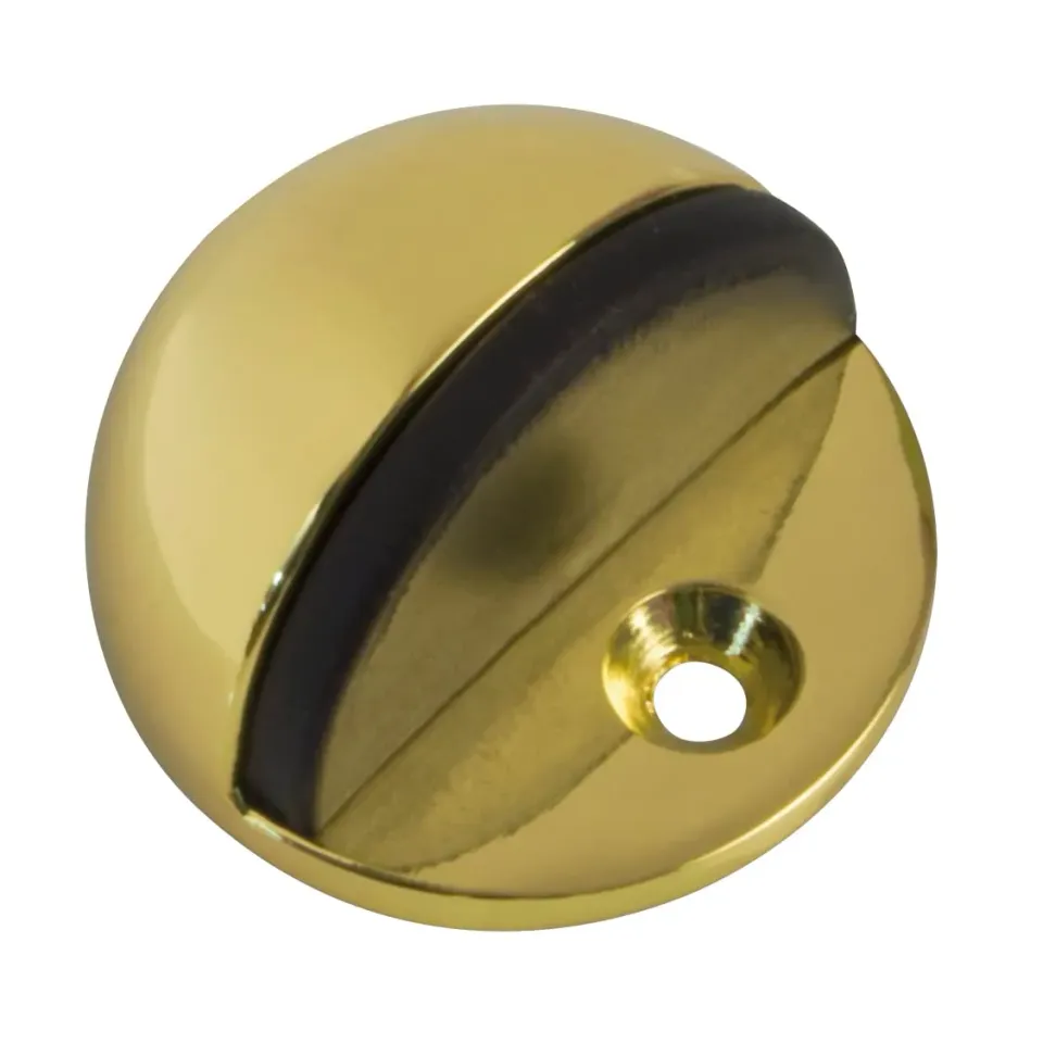 Amig Fermaporta Pavimento Ø45x25 mm Zamak Oro con Viti