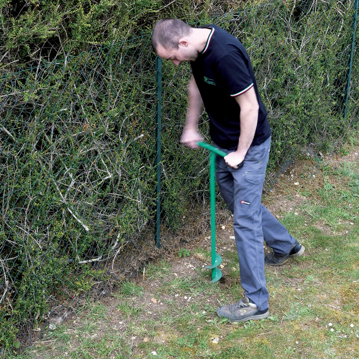 Ribimex Trivella Manuale Terreno Ø 15 cm Antiscivolo