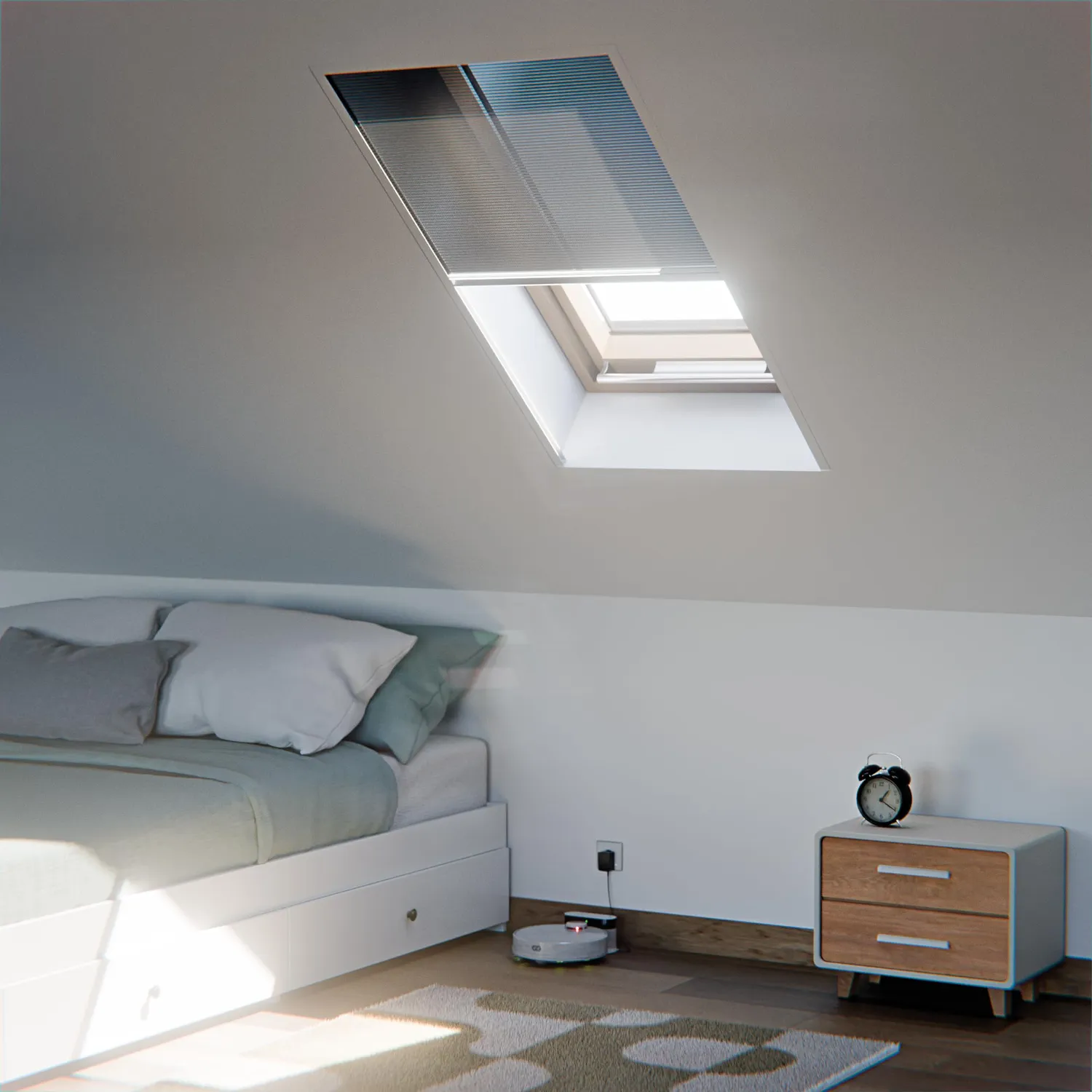 Amig MPL01 Zanzariera Plissettata Tetto 78x118 cm Bianca